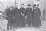 Foto di gruppo: Cozzani, Mons. Varischi, Don Rescalli, Generale Cadorna e P. Semeria