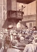 P. Semeria predica nella Chiesa di S Marco a Milano (1901).