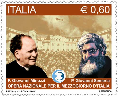 Francobollo commemorativo P. Giovanni Semeria e P. Giovanni Minozzi